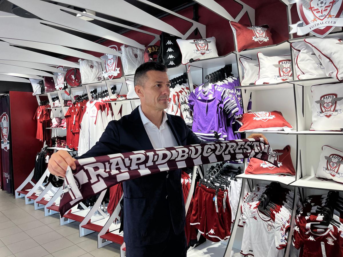 Imagini de la prezentarea lui Costel Gâlcă la Rapid