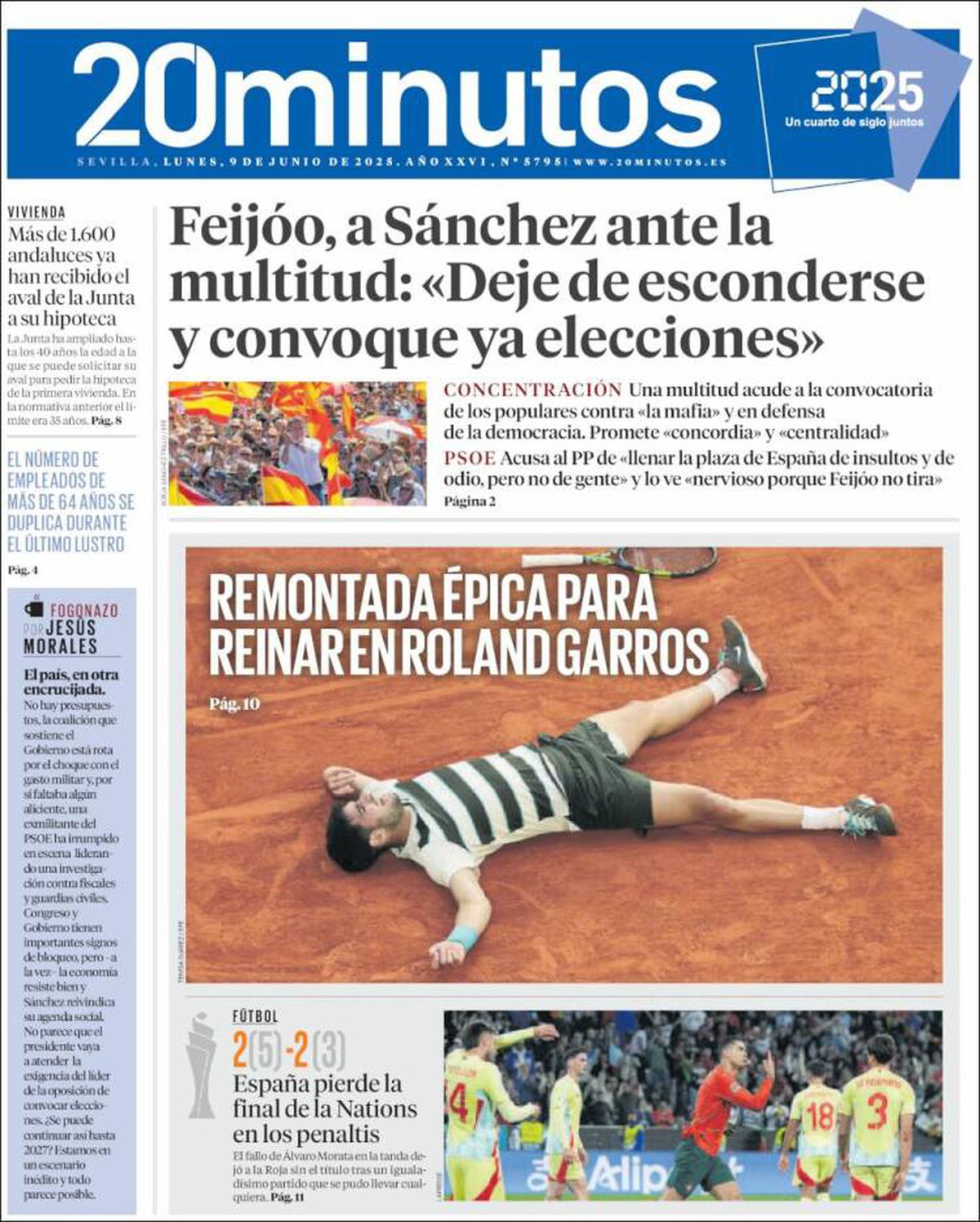 Carlos Alcaraz, prima pagină a ziarelor spaniole după Roland Garros 2025