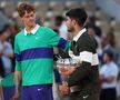 Jannik Sinner și Carlos Alcaraz, după finala de la Roland Garros