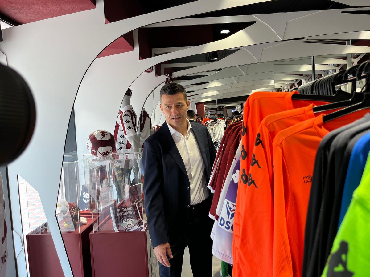 Imagini de la prezentarea lui Costel Gâlcă la Rapid