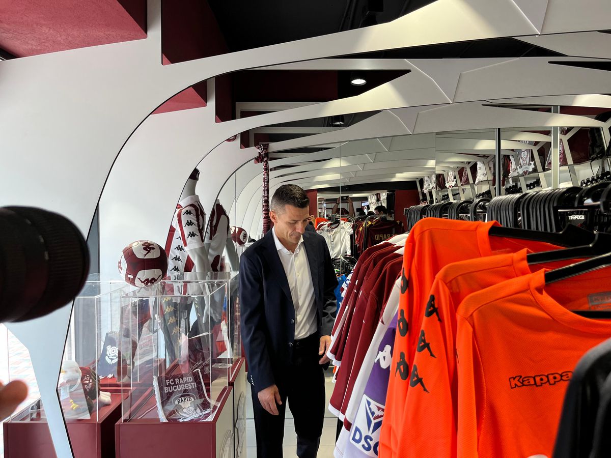 Imagini de la prezentarea lui Costel Gâlcă la Rapid