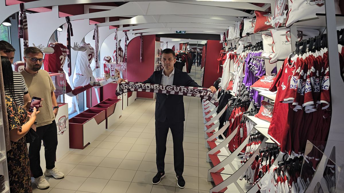 Imagini de la prezentarea lui Costel Gâlcă la Rapid