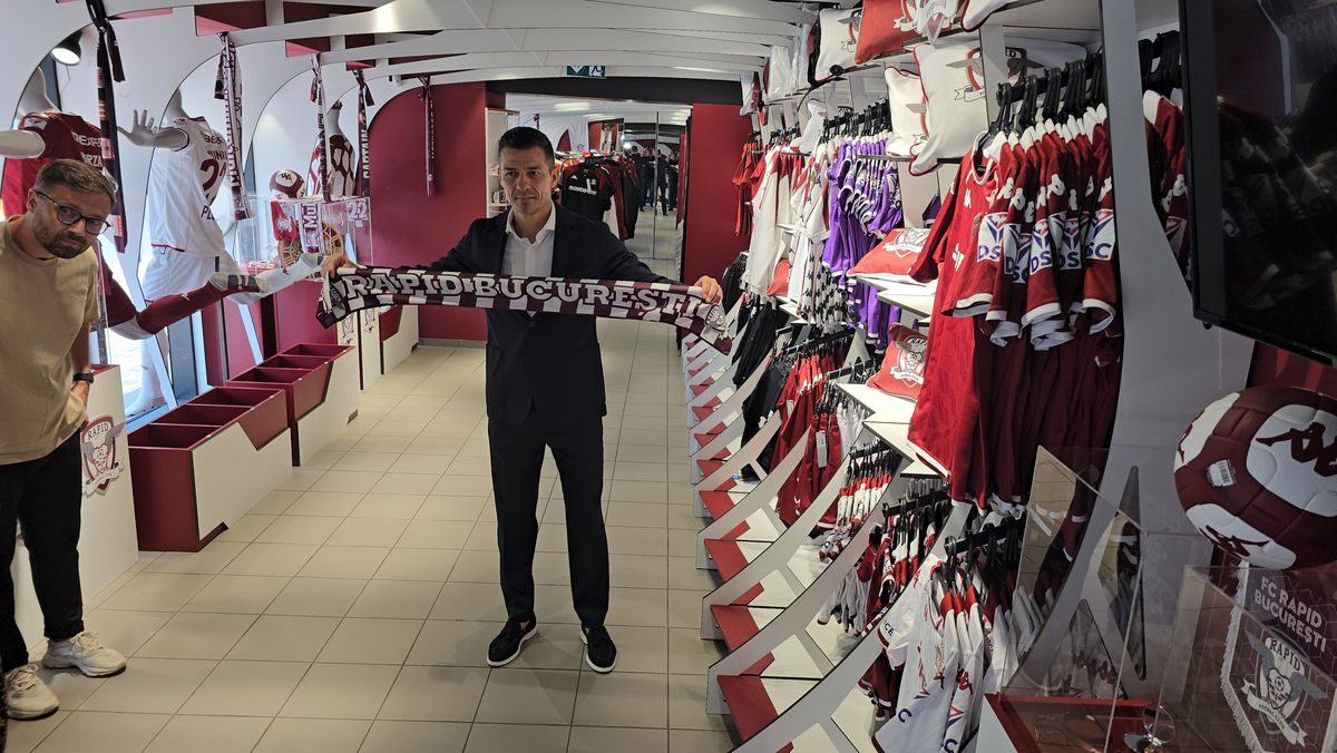 Imagini de la prezentarea lui Costel Gâlcă la Rapid