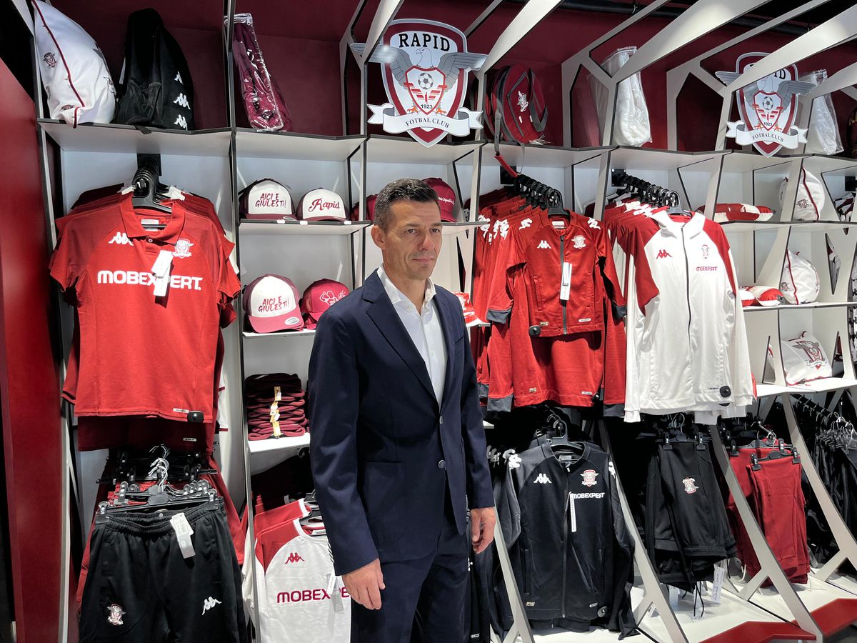 Imagini de la prezentarea lui Costel Gâlcă la Rapid