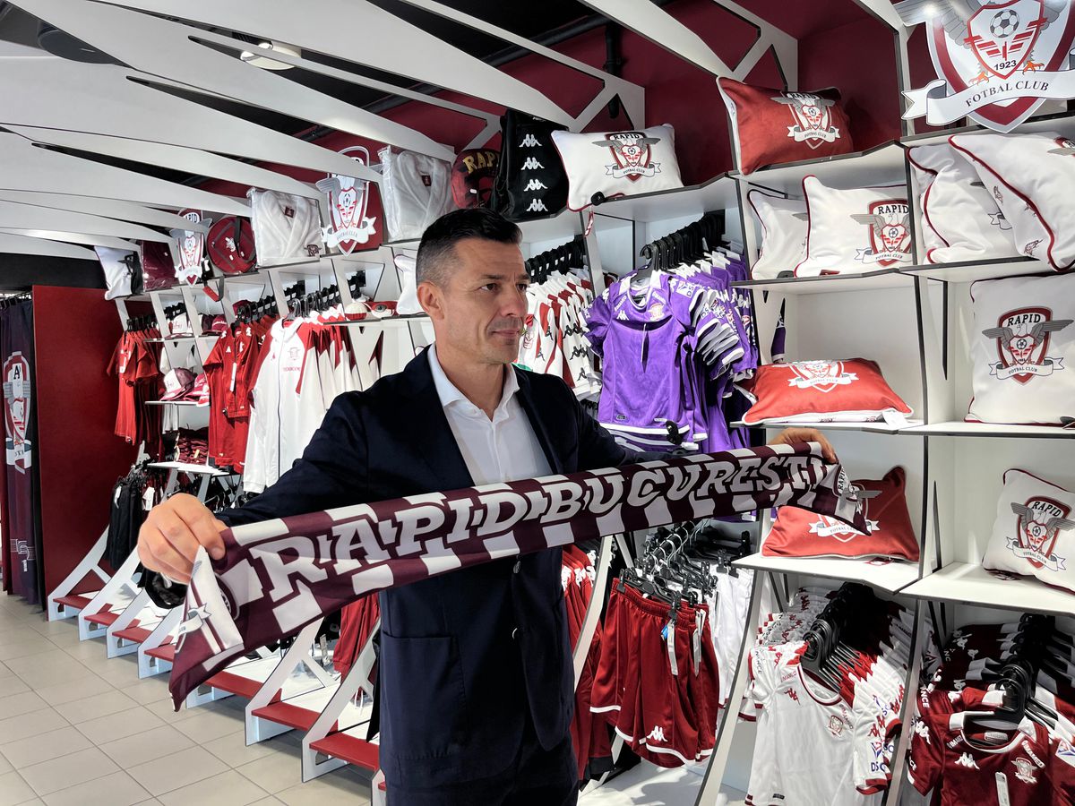 Imagini de la prezentarea lui Costel Gâlcă la Rapid