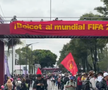 Mii de oameni au ieșit în stradă pentru a protesta Cupa Mondială // capturi foto: X