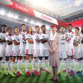 Jucătorii lui Real Madrid vor purta tricouri cu spnosorul principal Fly Emirates până în 2031, clubul încasând 100 de milioane de euro anual / Foto: X Diario AS