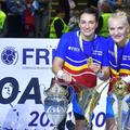 Neagu și Crina Pintea, la ultimul meci oficial al Cristinei. Foto: Cristi Preda / Gazeta Sporturilor