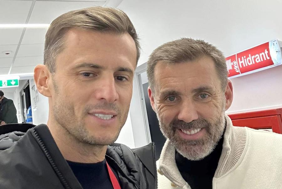 Andrei Nicolescu și Zeljko Kopic // FOTO: Instagram Profesorul Nicolescu și elevul absent Kopic