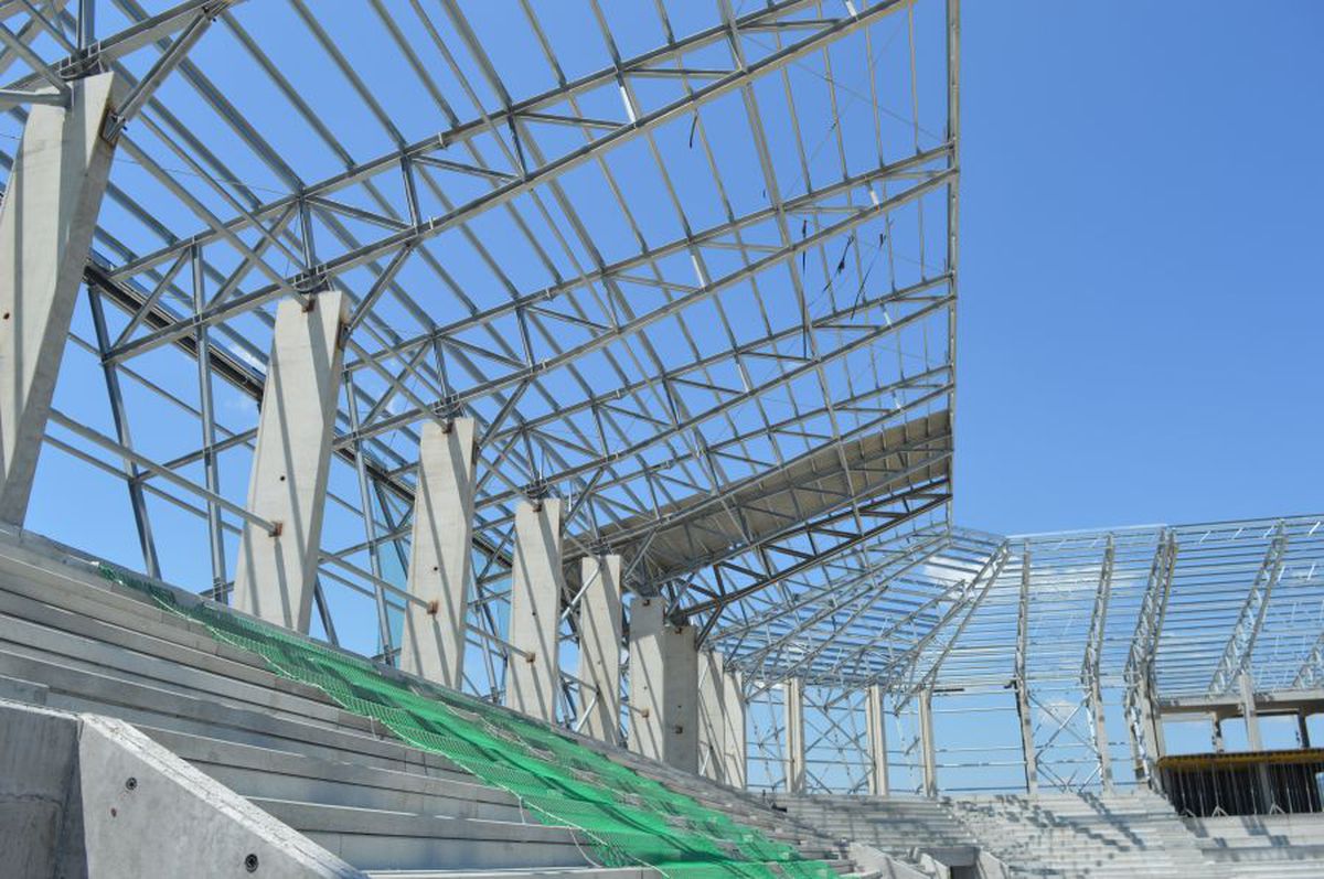 VIDEO + FOTO Cum arată lucrările la stadionul lui Sepsi: „Arena va fi inaugurată în mai 2021. Va fi o perlă!”