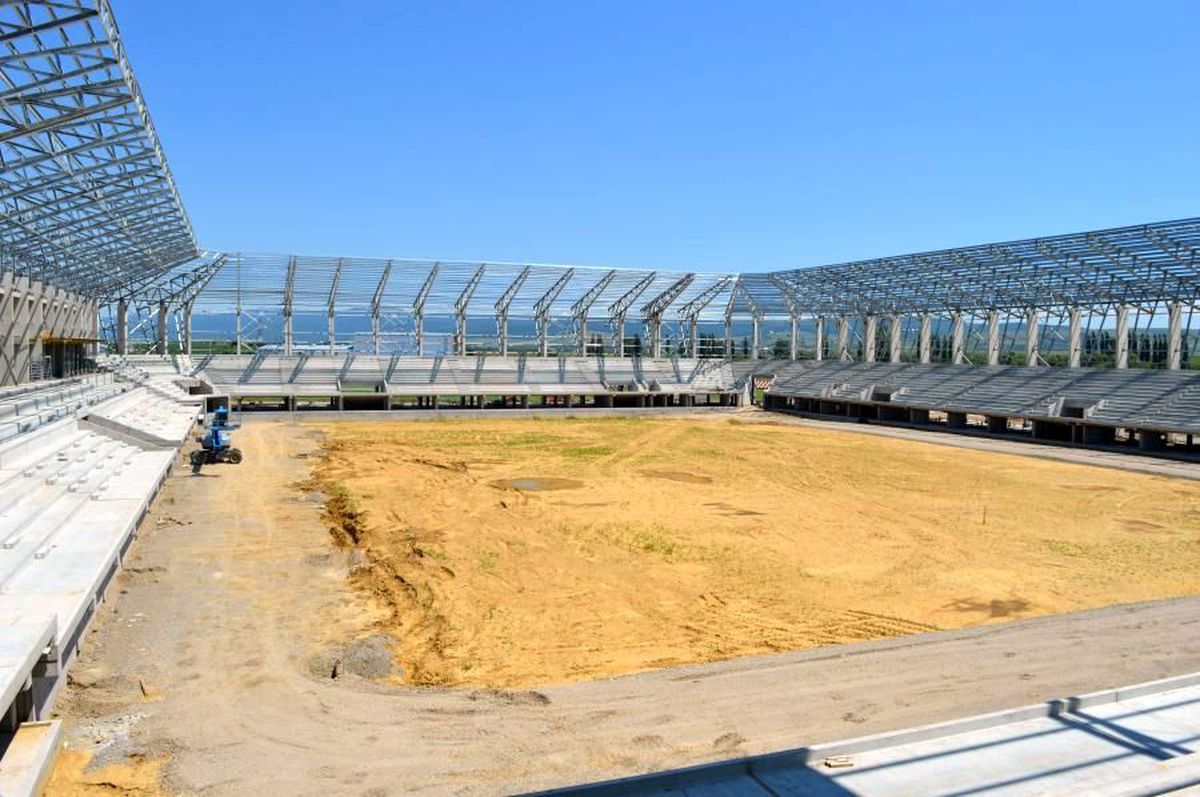 VIDEO + FOTO Cum arată lucrările la stadionul lui Sepsi: „Arena va fi inaugurată în mai 2021. Va fi o perlă!”