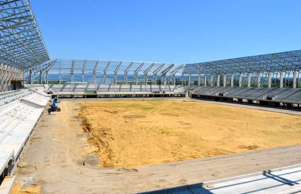 VIDEO + FOTO Cum arată lucrările la stadionul lui Sepsi: „Arena va fi inaugurată în mai 2021. Va fi o perlă!”