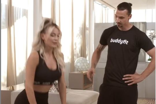 Zlatan Ibrahimovic, antrenorul personal al Dilettei Leotta