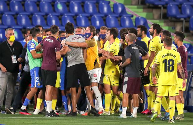 Bătaie generală la un meci din La Liga » A intervenit poliția!