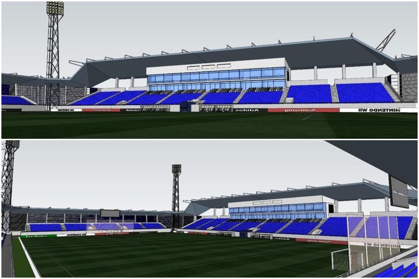 Așa ar urma să arate noua arenă din Clinceni // foto: Facebook