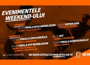 Tur de forță în weekend pe Betano! Cote Maxime pentru cele mai importante evenimente sportive