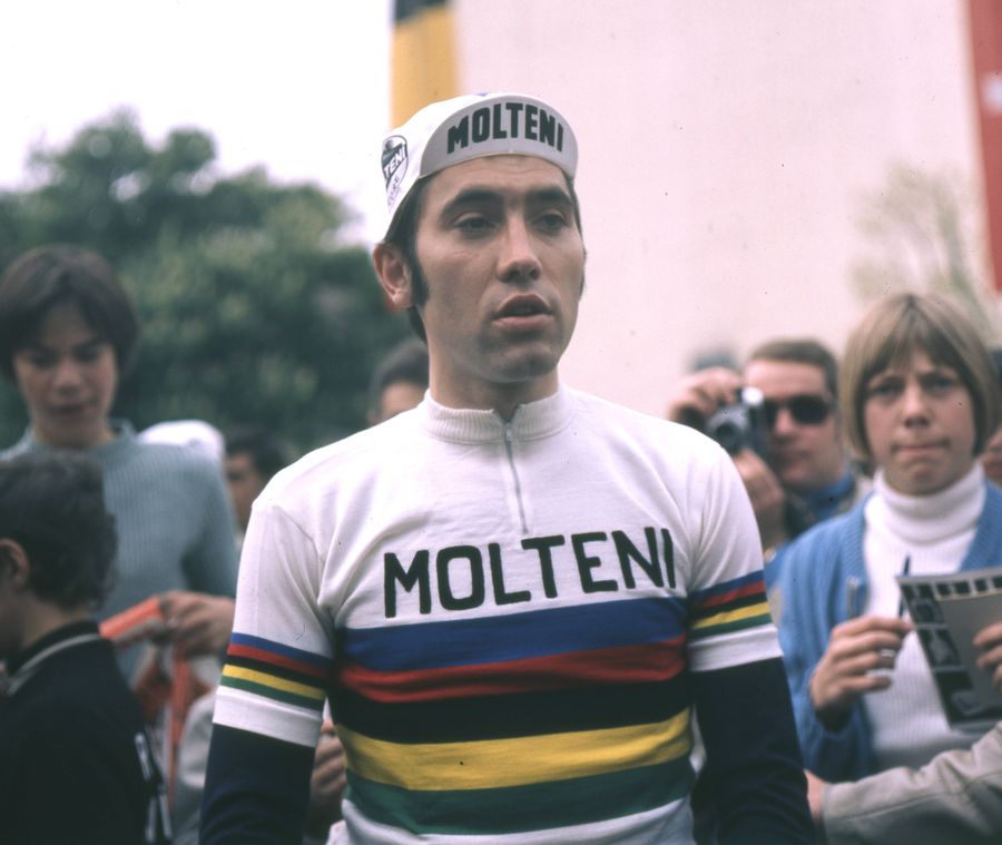 Eddy Merckx în tricoul de campion mondial de ciclism, foto: Imago Zi istorică: Mark Cavendish a egalat recordul lui Eddy Merckx de victorii de etapă în Turul Franței!