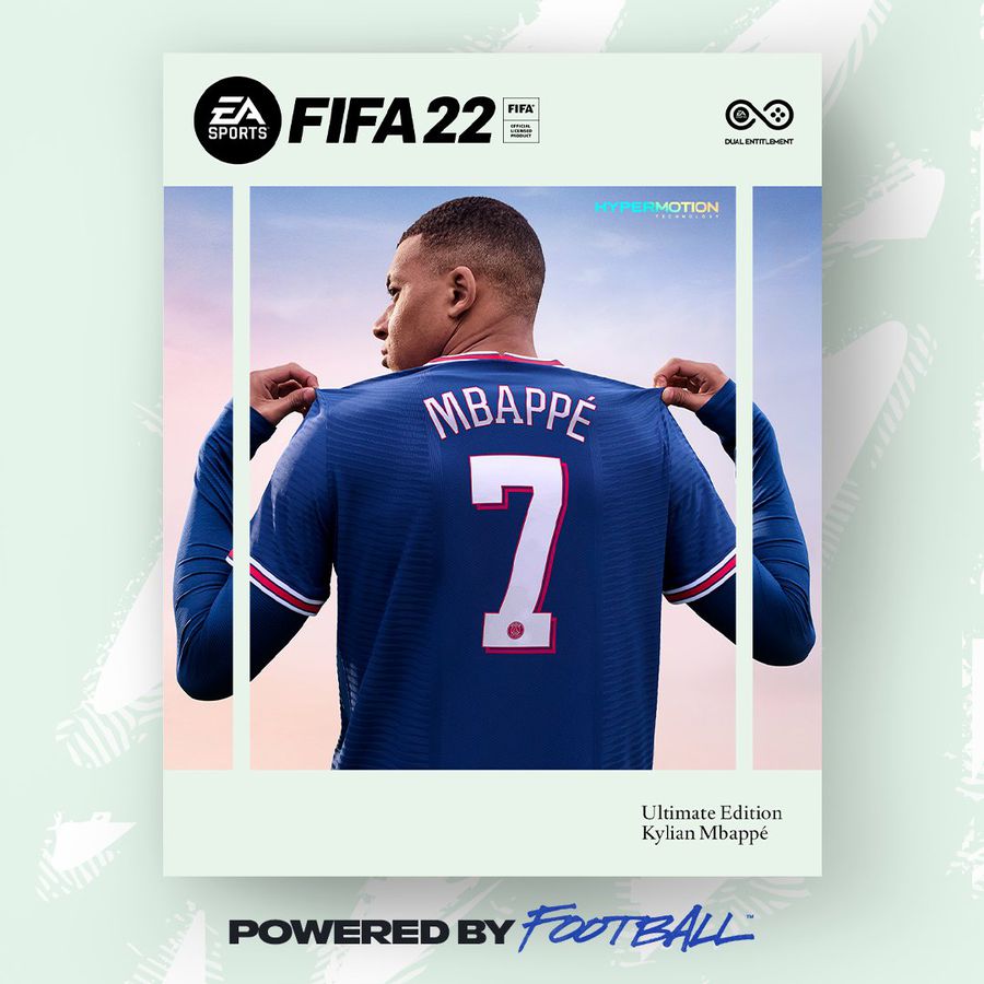 Prima imagine cu coperta FIFA 22 » Kylian Mbappe, alesul EA Sports