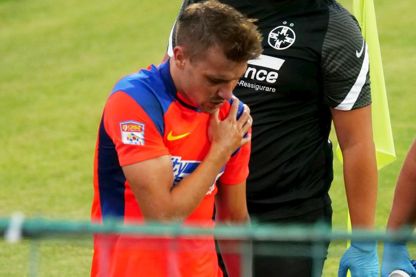 Darius Olaru a acuzat dureri în meciul cu Gloria Buzău