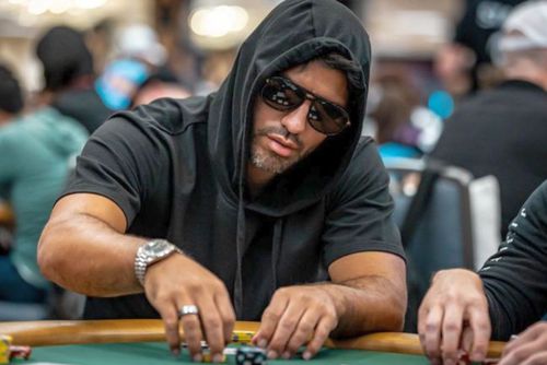 Sergio Aguero, în timpul turneului de poker de la Las Vegas // Foto: pokernews.com