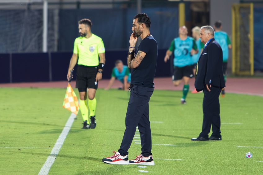 Elias Charalambous a fost extrem de concentrat chiar și la meci fără istoric FOTO: Ionuț Iordache (GSP)