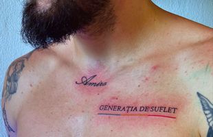 Tricolorul și-a făcut tatuaj cu „Generația de Suflet” după ce a jucat aproape o repriză la Euro 2024