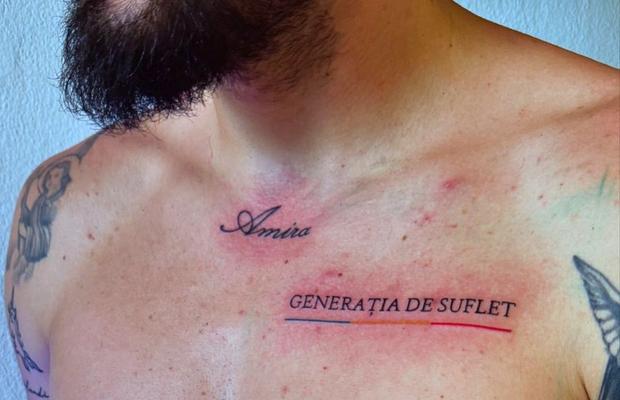 Tricolorul și-a făcut tatuaj cu „Generația de Suflet” după ce a jucat aproape o repriză la Euro 2024