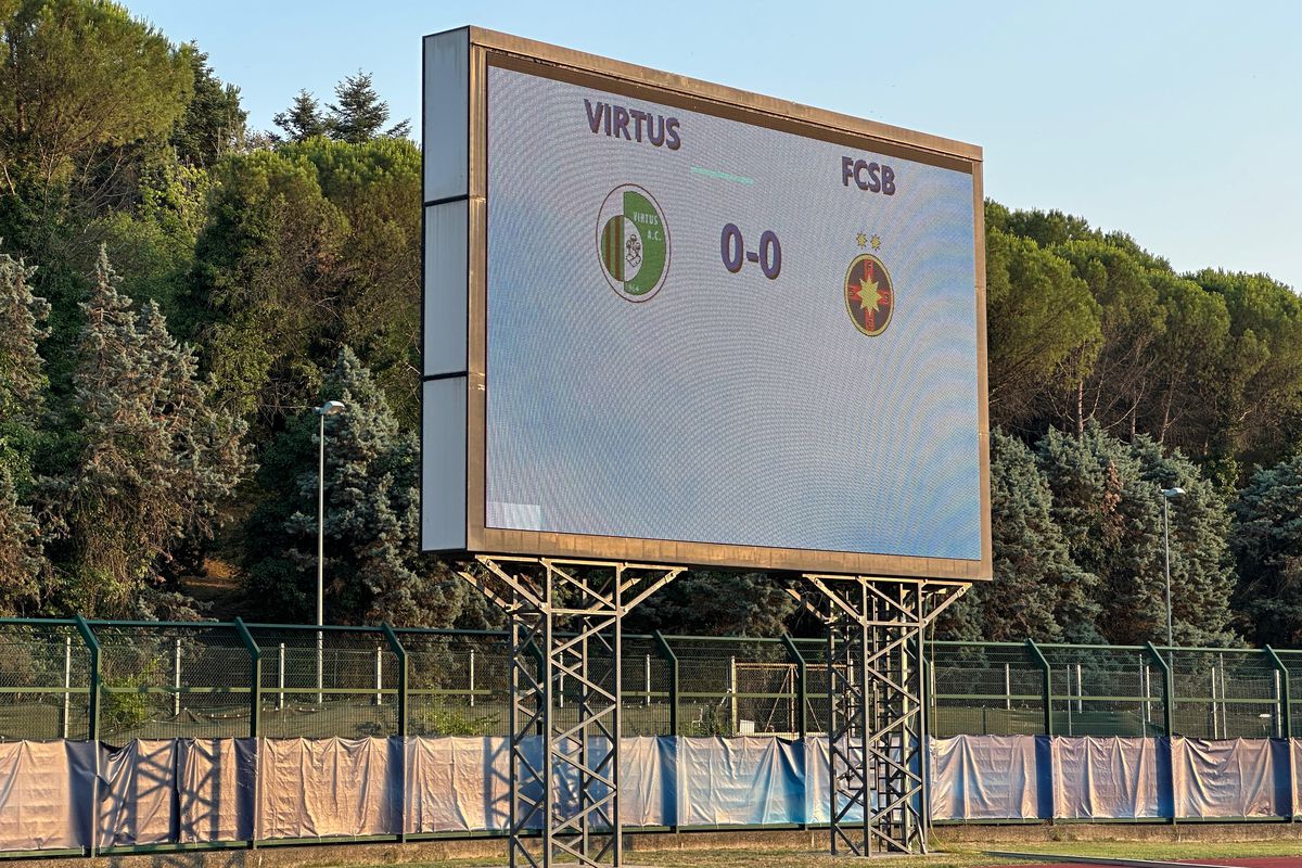 Înainte de meciul Virtus - FCSB, 9 iulie