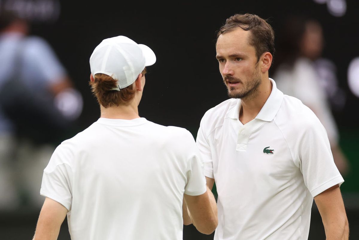 Daniil Medvedev - Jannik Sinner, sfert palpitant la Wimbledon