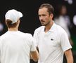 Daniil Medvedev - Jannik Sinner, sfert palpitant la Wimbledon