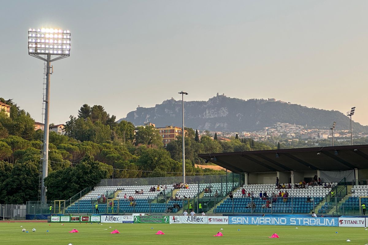 Înainte de meciul Virtus - FCSB, 9 iulie