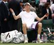 Liderul mondial Jannik Sinner, eliminat în „sferturi” la Wimbledon » Probleme medicale în setul 3: „Am simțit că nu se mișcă bine”