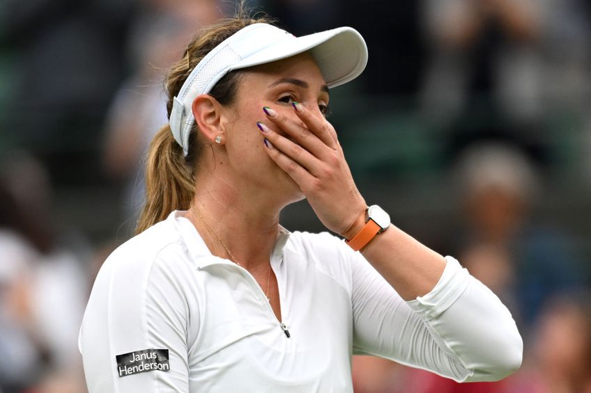 Donna Vekic (28 de ani, 37 WTA) a învins-o pe Lulu Sun (23 de ani, 123 WTA), scor 5-7, 6-4, 6-1 și s-a calificat în semifinalele turneului de la Wimbledon. Croata ajunge în careul de ași al lui Grand Slam pentru prima dată în carieră.