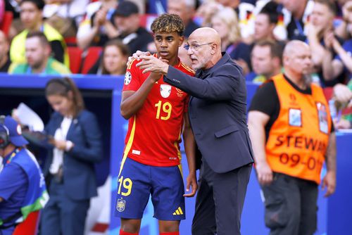 Luis de la Fuente și Lamine Yamal, foto: Imago Images