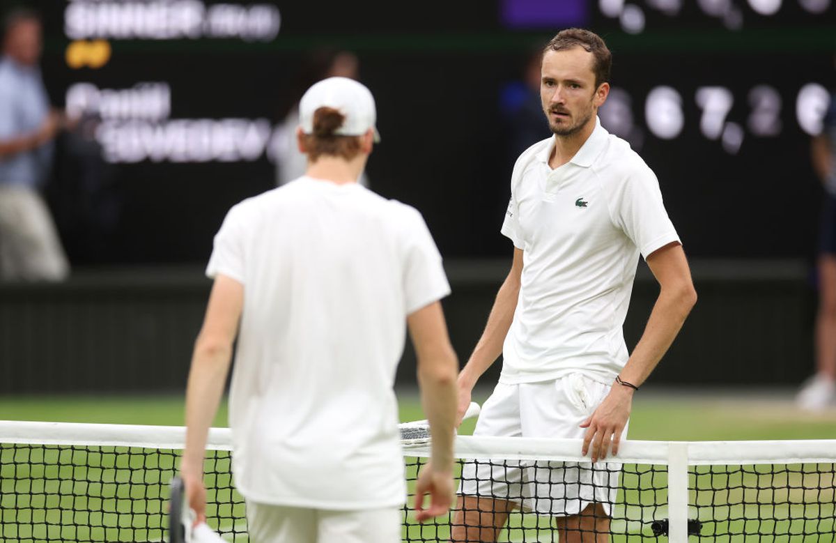 Daniil Medvedev - Jannik Sinner, sfert palpitant la Wimbledon