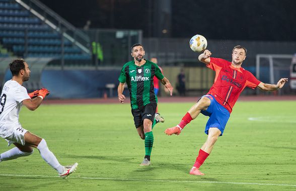 Cu ei a jucat FCSB! Scene HILARE în timpul meciului din San Marino