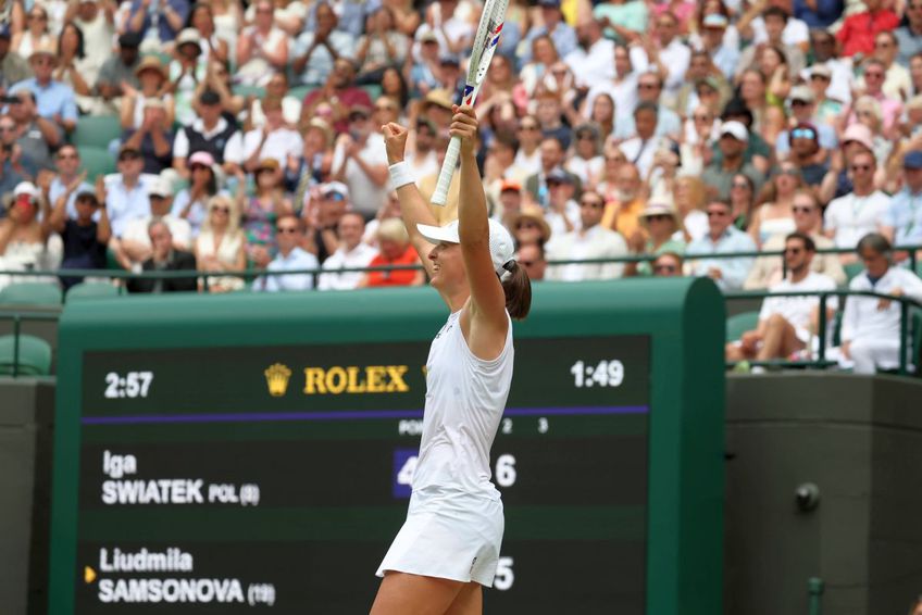 FOTO Premieră! Iga Swiatek s-a calificat în semifinale la Wimbledon