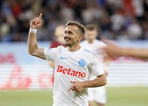 Gol splendid marcat de FCSB » Intrat la pauză, Ștefănescu a trimis din voleu în vinclu