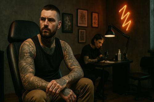 Tatuaje barbati, la limita dintre legendă urbană și arta care sperie rutina