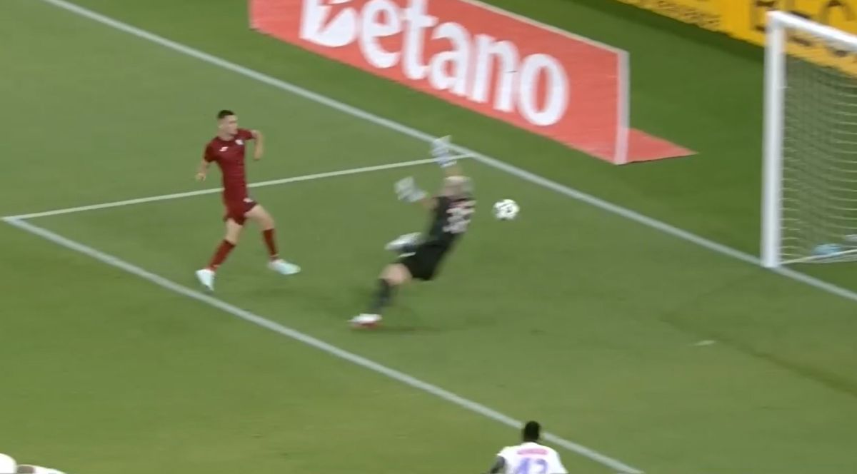 Gafa lui Ngezana în FCSB - Inter D'Escaldes