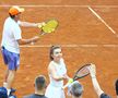 Andrei Pavel și Simona Halep la meciul demonstrativ de la Iași FOTO Roxana Fleșeru