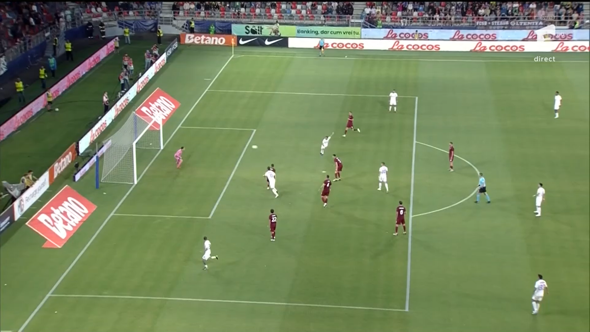 Golul marcat de Ștefănescu în FCSB - Inter D'Escaldes