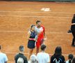 Alexandra Dulgheru și Stan Wawrinka la meciul demonstrativ de la Iași FOTO Roxana Fleșeru