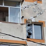 Dezastru în Mioveni, după furtună/ foto: Facebook @Aurel Costache