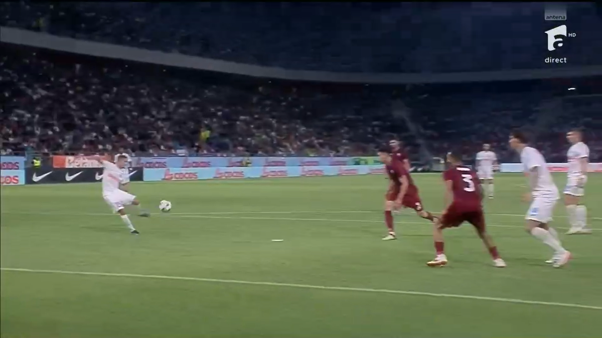 Golul marcat de Ștefănescu în FCSB - Inter D'Escaldes