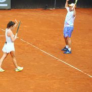 Simona Halep și Andrei Pavel la meciul demonstrativ FOTO Roxana Fleșeru