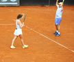 Simona Halep și Andrei Pavel la meciul demonstrativ FOTO Roxana Fleșeru