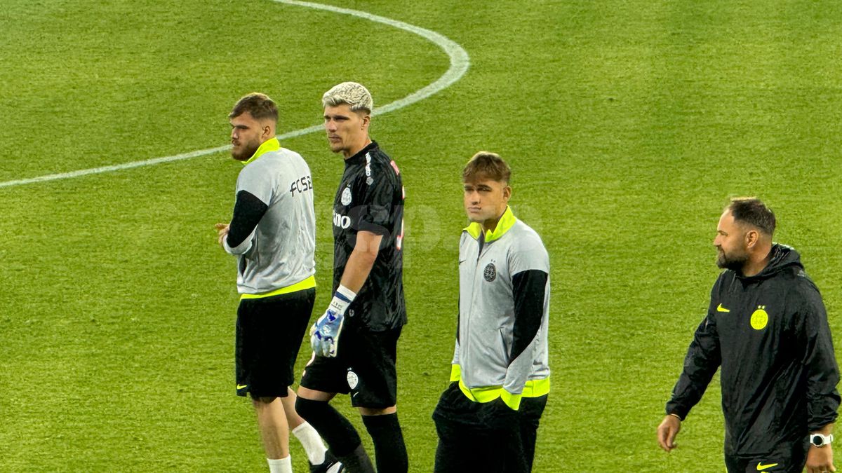 Ce s-a întâmplat pe gazon imediat după FCSB - Inter d'Escaldes » Crețu a făcut din nou tumbe, un jucător a fost băgat în ședință