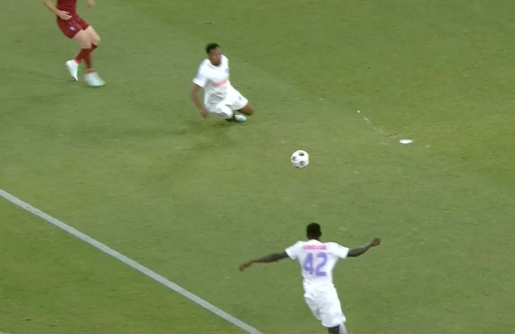 Gafa lui Ngezana în FCSB - Inter D'Escaldes