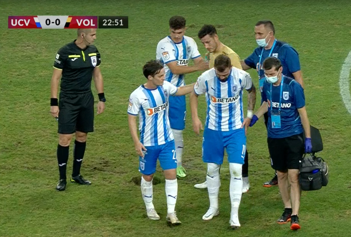 Elvir Koljic, accidentare în CSU Craiova - FC Voluntari